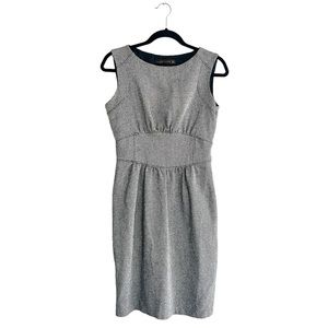 Zara woman black and white print sleeveless dress medium